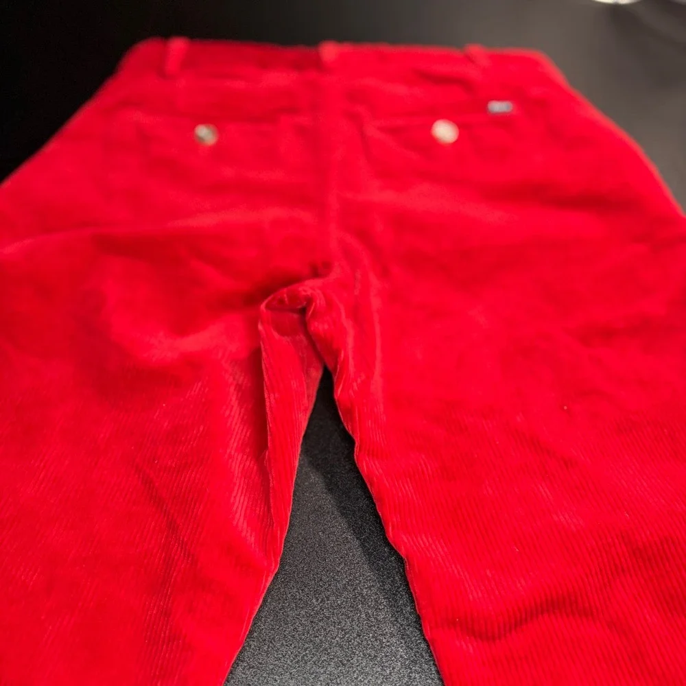 Polo‎ Ralph Lauren corduroy pants boys size 14 red Christmas festive - Picture 3 of 10